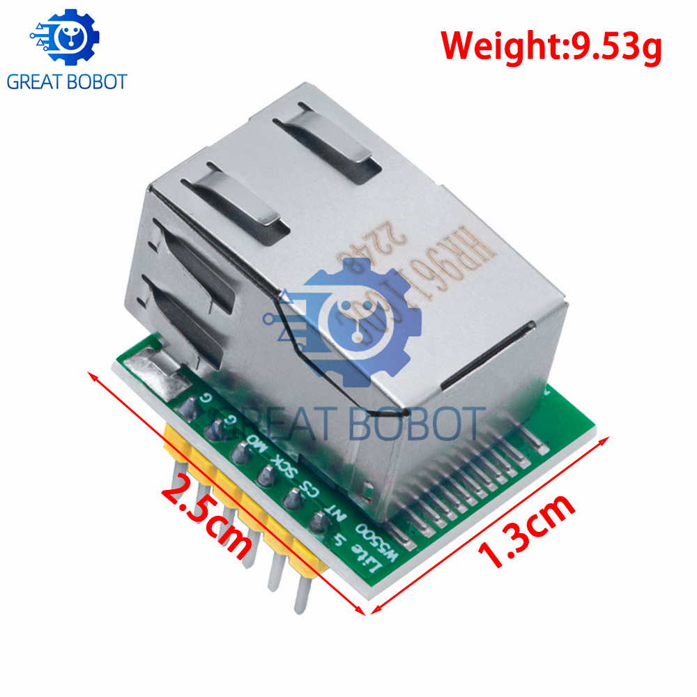 Módulo de red Ethernet BS 1 pi - Ethernet Module W5500 reseña y precio