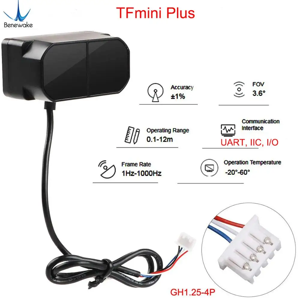 Sensor LiDAR Benewake TFmini-S - Home Automation Arduino reseña y precio