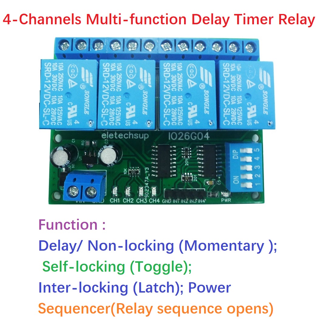 1 Uds 4ch DC 5V 12V 24V interr - Shelly Relay Module reseña y precio